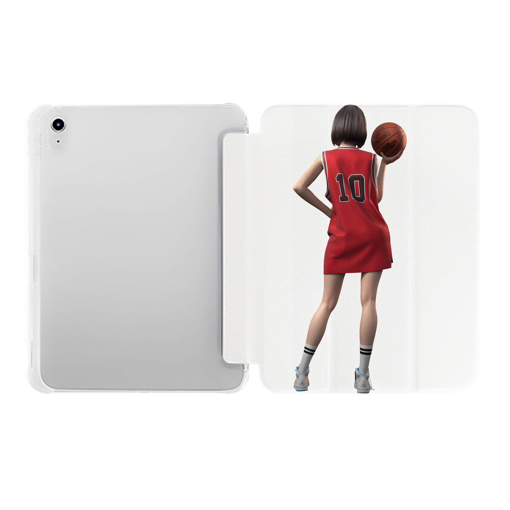 （画像用） SLAM DUNK／スラムダンク IPad ケース ペン収納付き 三つ折りスタンド PUレザー×シリコン 対応機種9.5/10.5/10.9インチ